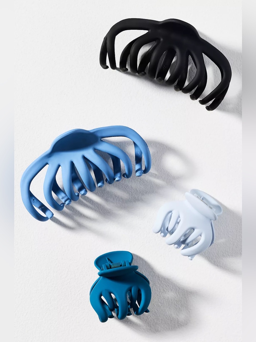 Anthropologie Octopus Hair Claw Clips, Set of 4